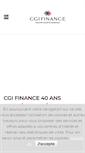Mobile Screenshot of cgi-finance.fr